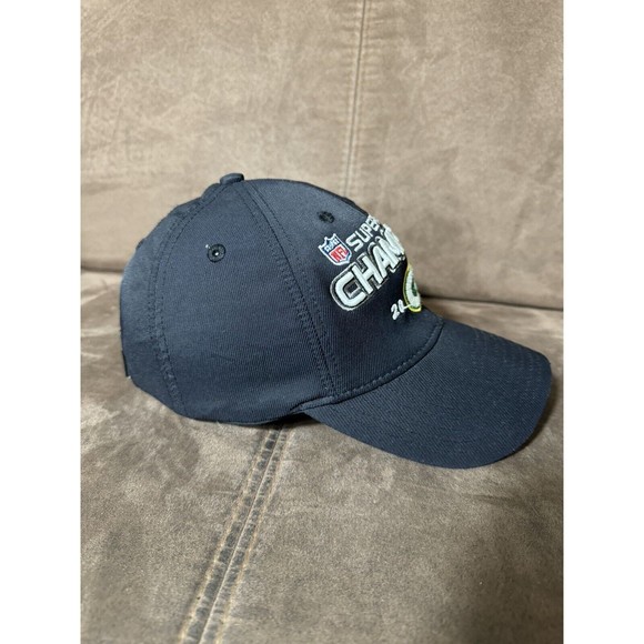 Green Bay Packers NFL 2010 Super Bowl Champions Strap Back Adjustable Hat Cap. - Picture 8 of 11